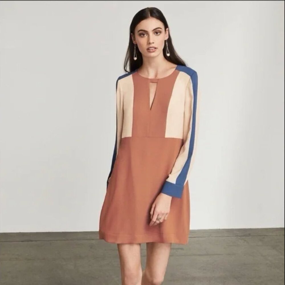 BCBGMAXAZRIA Colorblock Shift Dress